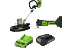 Greenworks Mltiwerkzeug and Akku-trimmer set with Universial Charger 24V
